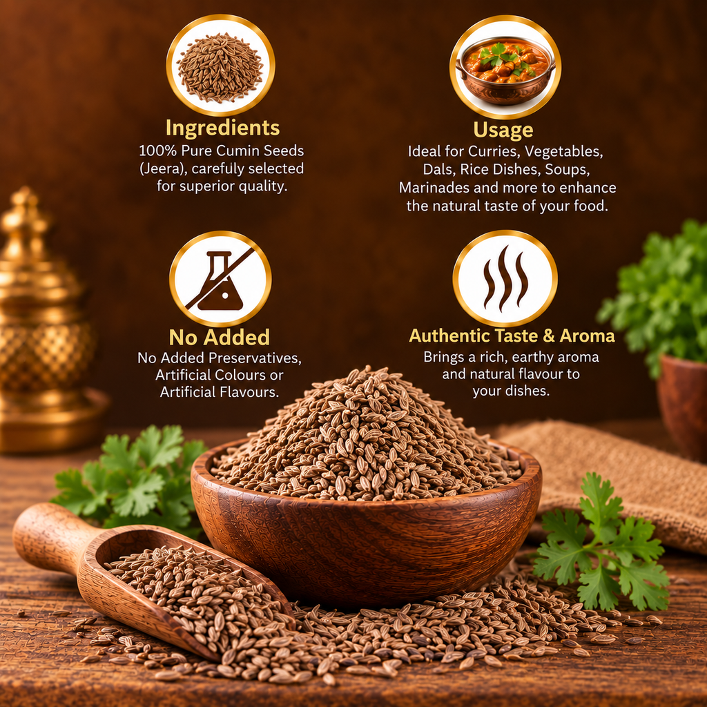 BTV Jeera Sabut | 100% Pure Whole Cumin Seeds