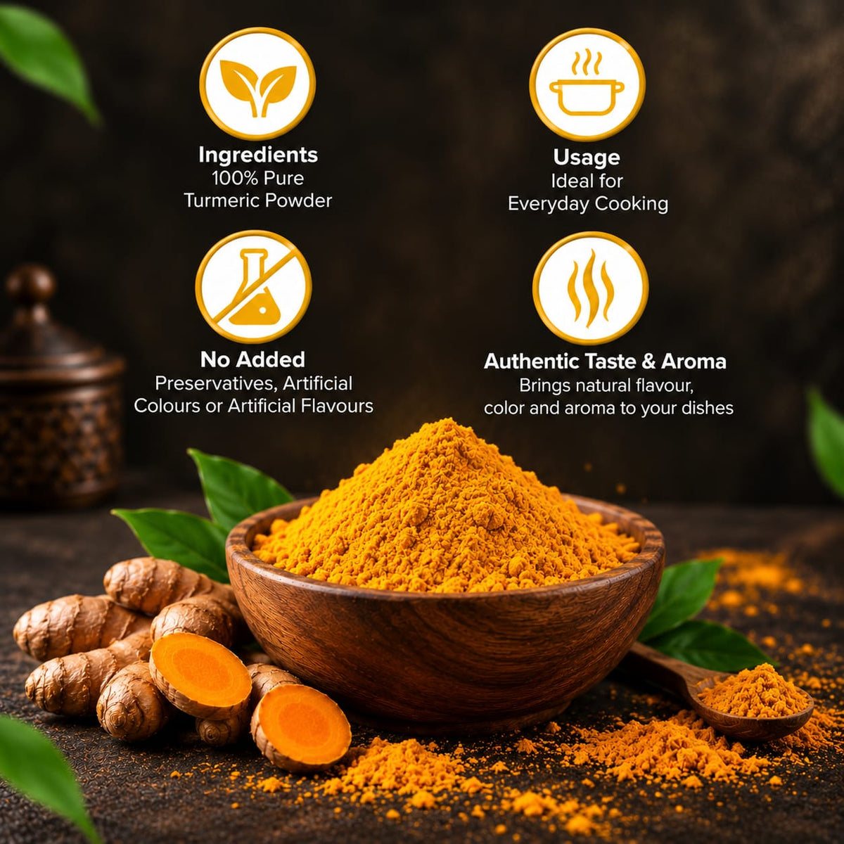 BTV Turmeric Powder | 100% Pure Haldi Powder